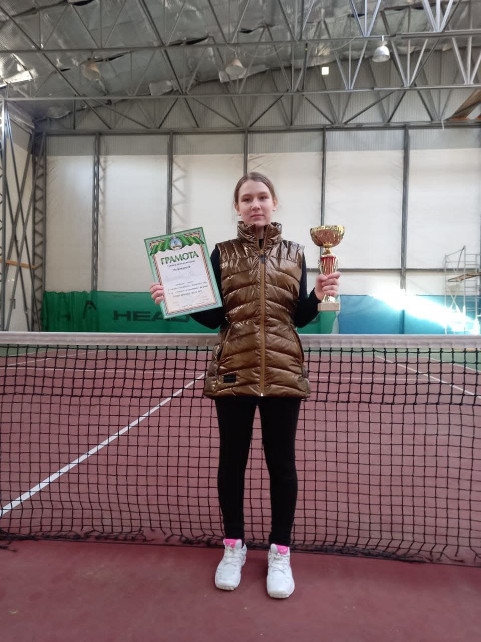 Коленченко Ева победитель первенства теннисного центра «Горизонт»